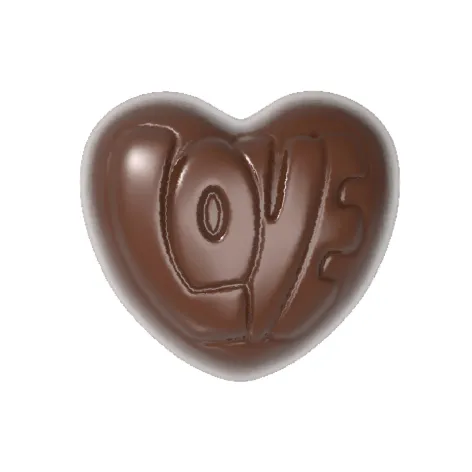 Chocolate Mould; Heart Love - each